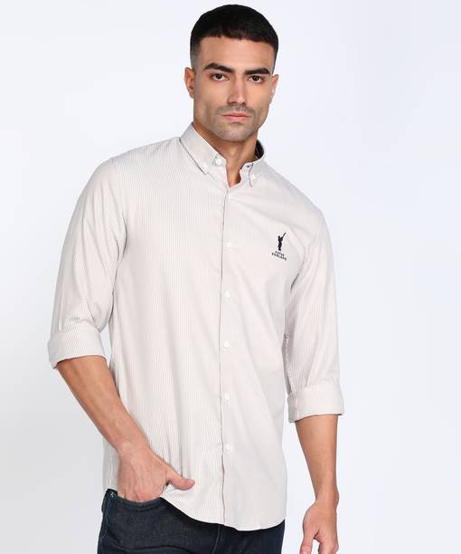 Men Slim Fit Striped Casual Shirt - Image 9