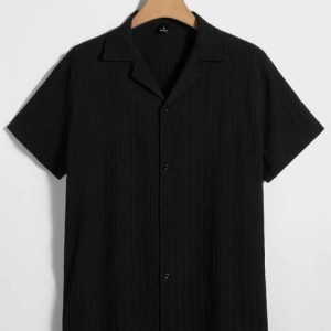 Men Striped Spread Collar Casual Shirt