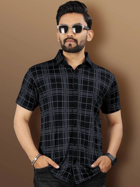 Men Striped Spread Collar Casual Shirt - Image 13